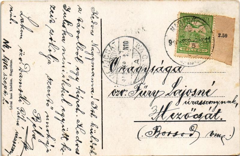 1910 Nagyrőce, Gross-Rauschenbach, Velká Revúca; Fő tér, Murányi utca, templom. Lévai Izsó kiadása / square, street, church (EB) - Image 2