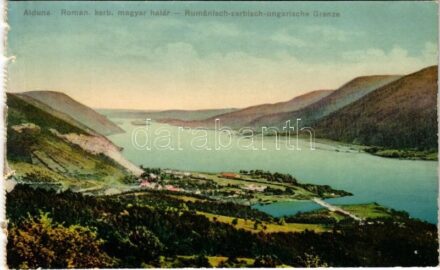 Orsova, Al-Duna, Román-szerb-magyar határ / Rumänisch-serbisch-ungarische Grenze / Romanian-Serbian-Hungarian border (szakadások / tears)