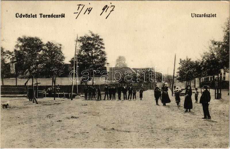 1917 Tornóc, Trnovec nad Váhom (Vágsellye, Sala); utca / street