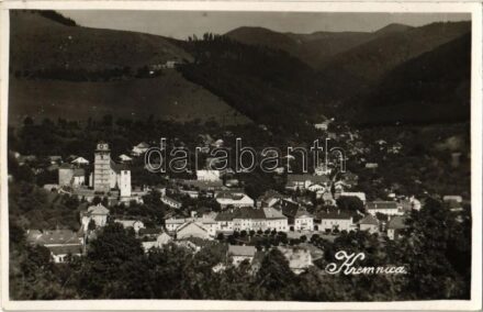 1938 Körmöcbánya, Kremnitz, Kremnica; látkép / general view. photo
