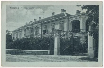 1914 Csepreg, Tormás puszta kastély (gyűrődés / crease)