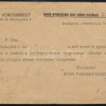 1944 Svéd Vöröskereszt tudakozó lapjának fejléce, Armuth Mór zsidó származású dunakeszi lakos ügyében, de kérdőív nélkül, hajtott. - Image 2