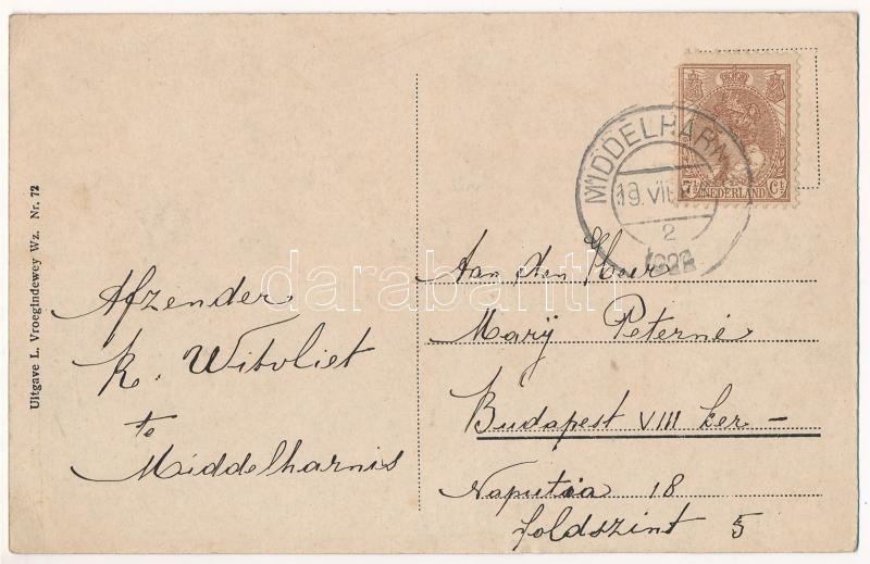 1922 Middelharnis, Railway Station RTM, train (EK) - Image 2