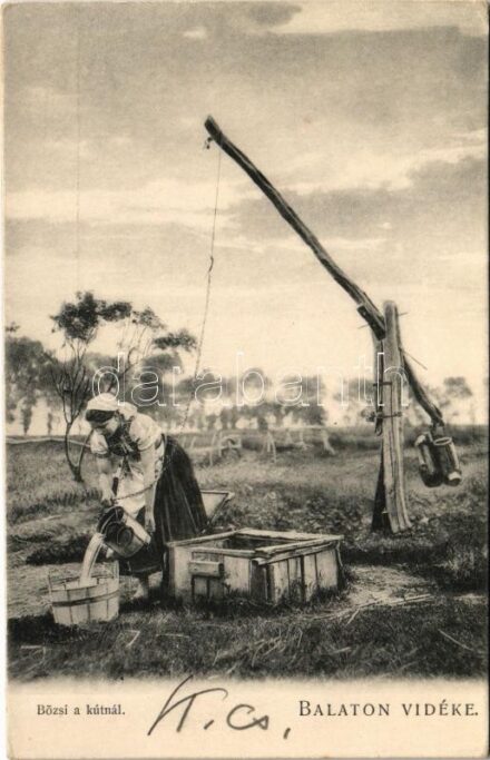 Balaton Vidéke, Bözsi a kútnál. D.K.F.E. 898.