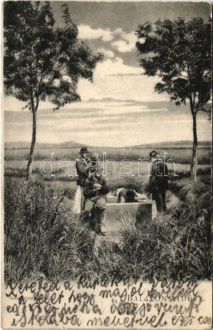 Balaton Vidéke, Somogyországból a kútnál. D.K.F.E. 896. (EK)