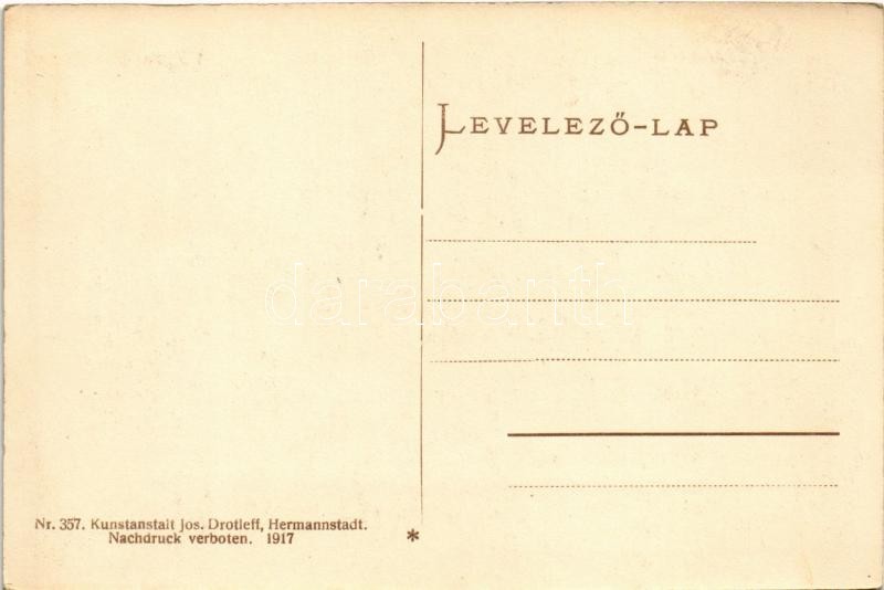 Törcsvár, Törzburg, Bran-Poarta; vár. Jos. Drotleff Nr. 357. 1917. / castle - Image 2