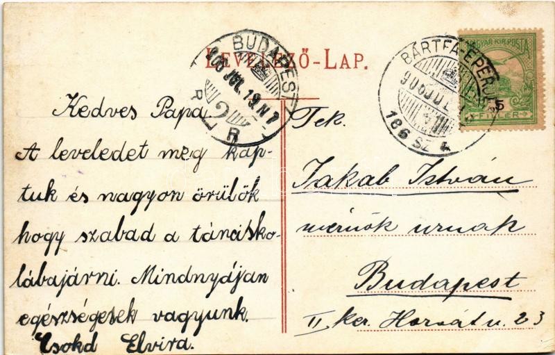 1906 Bártfa, Bardiov, Bardejov; Fő tér, ünnepség a régi városháza előtt / main square, festival in front of the old town hall - Image 2