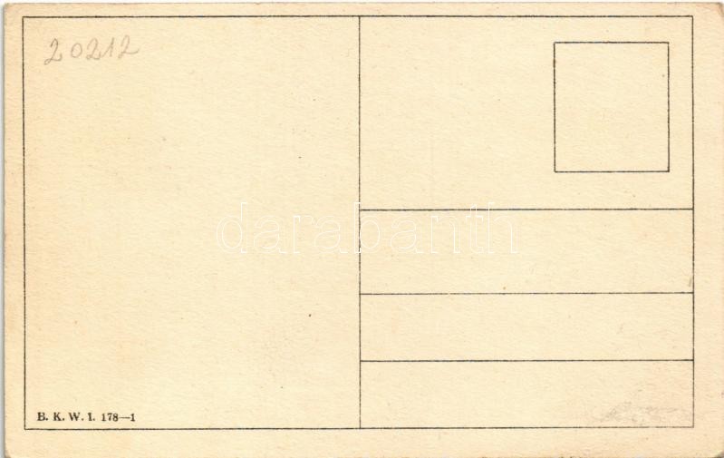 Herzliche Grüsse / Art Nouveau lady. B.K.W.I. 178-1. s: Mela Koehler (Rb) - Image 2