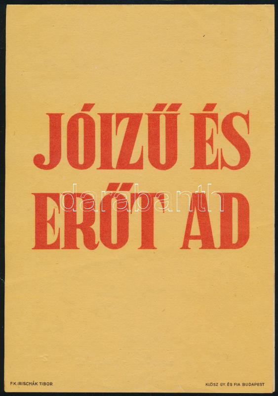 Salve tápszer 'Jóízű és erőt ad' szórólap - Image 2