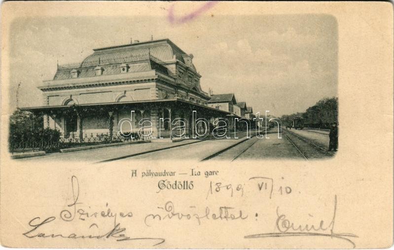 1899 (Vorläufer) Gödöllő, pályaudvar, vasútállomás