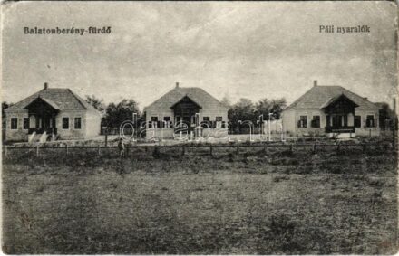 Balatonberény-fürdő, Páli nyaralók. Tikós Ernő kiadása (EB)