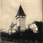 1911 Vessződ, Veseud-Agnita, Zied; Evangélikus Erődtemplom / Lutheran castle church / Biserica fortificata (ragasztónyom / gluemark)
