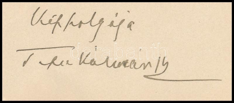 1900 Tisza Kálmán (1830-1902) miniszterelnök saját kézzel írt levele Szél Kálmán nagyszalontai esperesnek melyben tankönyvek ügyében érdeklődik. Egy beírt oldal, borítékkal. / Hand written letter by Hungarian prime minister - Image 2
