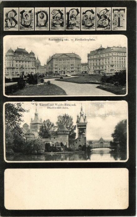 Budapest, Szabadság tér, Városliget, Vajdahunyad vára