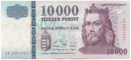 1997. 10.000Ft 'AH 2001097' T:III szép papír / Hungary 1997. 10.000 Forint 'AH 2001097' C:F fine paper Adamo F58.7