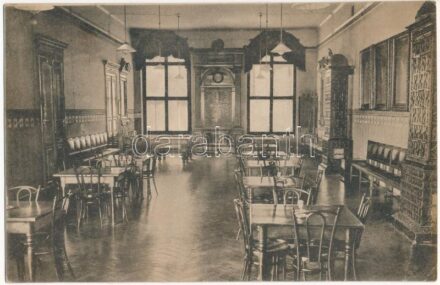 Kolozsvár, Cluj; Iparos Egylet díszterme, belső. Csizhegyi Sándor fényképész / salon of the Craftsman Association, interior (EK)