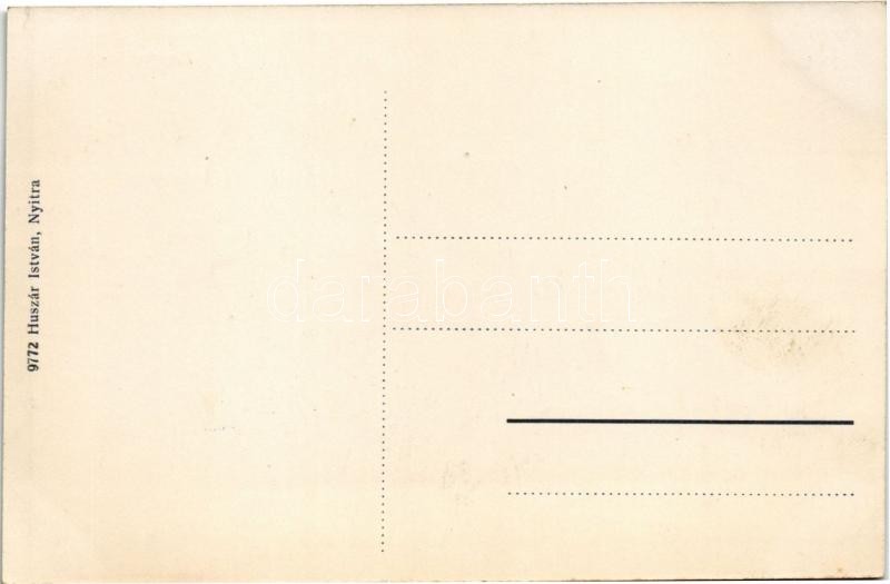 Nyitra, Nitra; Megyeház utca. Huszár István kiadása / county hall, street - Image 2