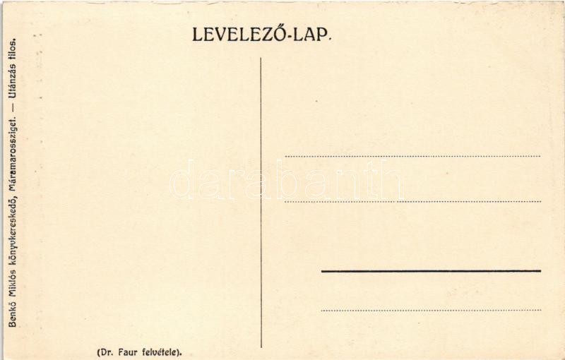 Máramarosi zsidó típus. Magyar Turista Egyesület Máramarosi Osztálya. Judaika, Dr. Faur felvétele, Benkő Miklós kiadása / Jewish man from Maramrues. Judaica - Image 2