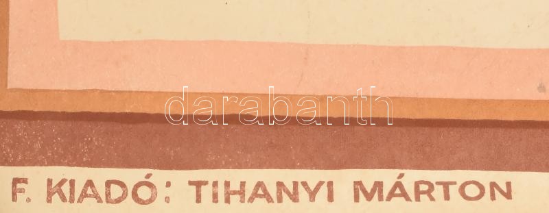 cca 1920-1930 Dreher-Maul csokoládé, színes litografált reklám plakát, Bp., én., Magyar és Kämpfner Litográfia-ny., jelzett a nyomaton (S. Galambos), kis lapszéli gyűrődésekkel, szakadásokkal, 95x63 cm - Image 3