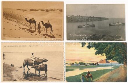 12 db RÉGI külföldi város képeslap / 12 pre-1945 foreign town-view postcards