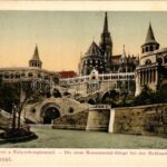 Budapest I. Új díszlépcső a Mátyás templomnál. Ganz Antal 200. (EK)