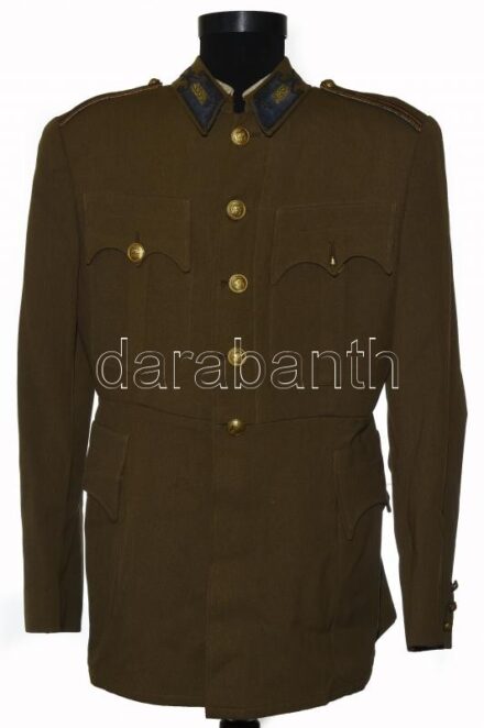M. kir. honv. 1941M honvéd állatorvosi táboribarna zubbony, zászlós rendfokozattal, szép, megkímélt állapotban. / Hungarian vet officer uniform.