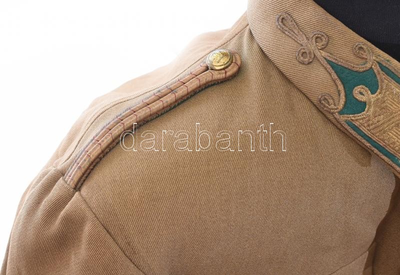 M. kir. honv. 1941M gyalogos táboribarna zubbony alezredesi rendfokozat jelzésekkel. megkímélt, szép állapotban, egy gomb hiánnyal / Hungarian officer uniform, some damage - Image 4