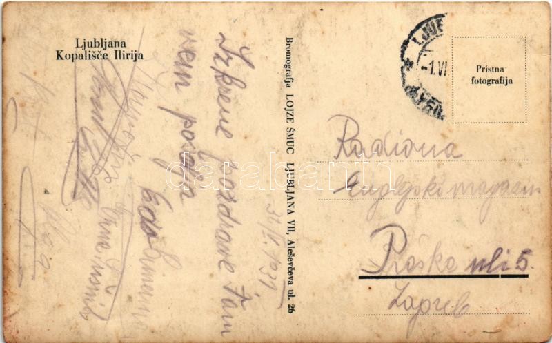 1931 Ljubljana, Laibach; Kopalisce Ilirija / spa, beach (fl) - Image 2