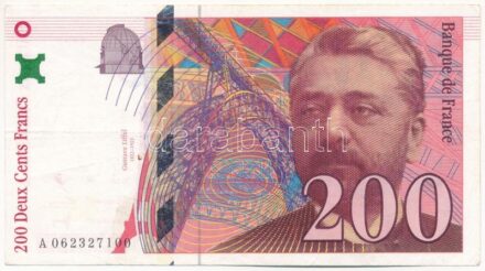 Franciaország 1997. 200Fr 'A 062327100' T:III kis folt France 1997. 200 Francs 'A 062327100' C:F small spot Krause P#159b