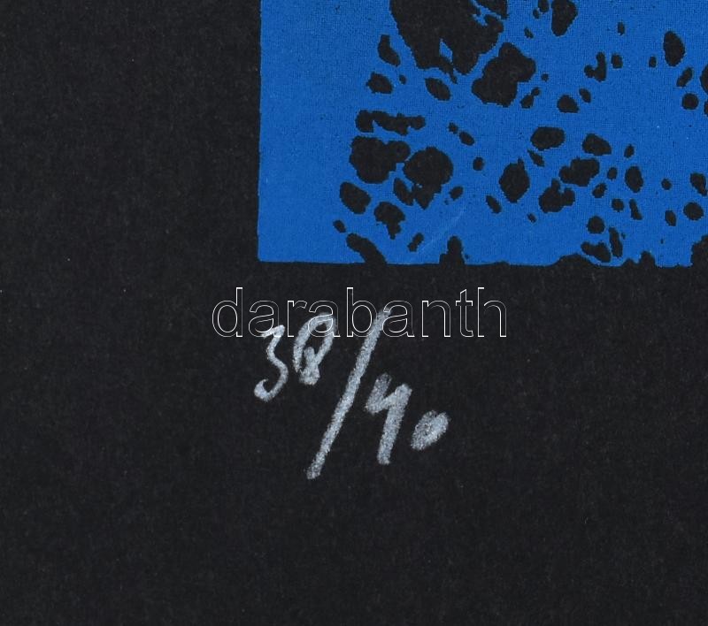 Hervé, Rodolf (1957-2000): Eiffel-torony. Szitanyomat, papír, jelzett, számozott (38/40). 37x25 cm. / Hervé, Rodolf (1957-2000): Eiffel-tower. Screenprint on paper, signed, numbered (38/40), 37x25 cm. - Image 3