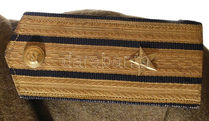 Magyar Néphadsereg 1950M híradó tiszti őrnagyi köpeny, szép, megkímélt állapotban. / Hungarian officer uniform - Image 3