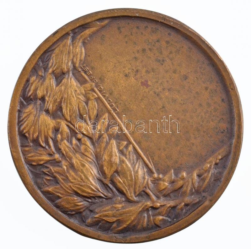 ~1930. 'Újpesti Torna Egyesület 1885' kétoldalas Br sport emlékérem 'Ludvig / Ludvig Bpest' jelzéssel (35mm) T:1- patina / Hungary ~1930. 'Újpest Gymnastics Association' two-sided Br sport commemorative medallion with 'Ludvig / Ludvig - Image 2