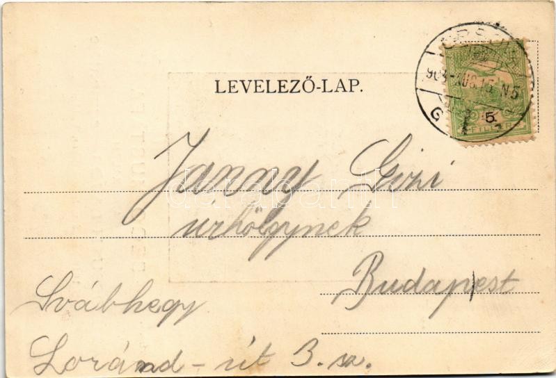 1903 Ada Kaleh, Bego Mustafa, Kossuth Lajos megmentője. 1849-ben átvitte csónakon Vidinbe / Turkish bey (EK) - Image 2