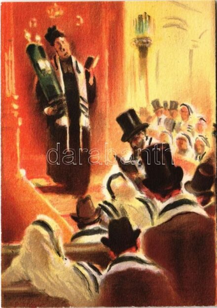 Office du Samedi / Hotzaath Sefer Hathora / Judaica art postcard s: S. Seeberger
