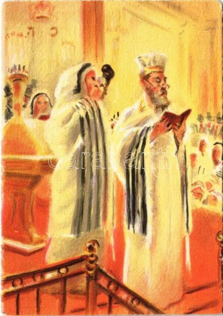 Nouvelle Année / Rosch Haschana / Judaica art postcard s: S. Seeberger