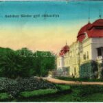 1915 Homonna, Homenau, Humenné; Andrássy Sándor gróf várkastélya. Waller Mór kiadása / castle (EB)