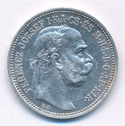 1914KB 1K Ag 'Ferenc József' T:1- kis ph, karc Adamo K5.1