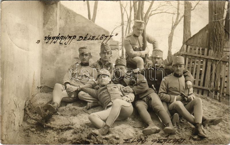 1913 Örkény-tábor, vasárnap délelőtt az első század. photo