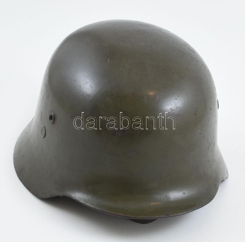 M. kir. honv. 1935M rohamsisak 1946-os 'Tildy-zöld' festéssel. Béléssel, kompletten, megkímélt állapotban, kissé kopott / Hungarian military helmet - Image 3