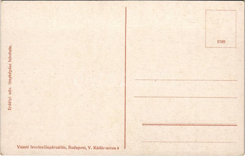 Torockó, Rimetea; Toroczkói pártás leányok. Erdélyi udvari fényképész felvétele. Vasúti levelezőlapárusítás / Torockóer Bräute / Transylvanian folklore - Image 2