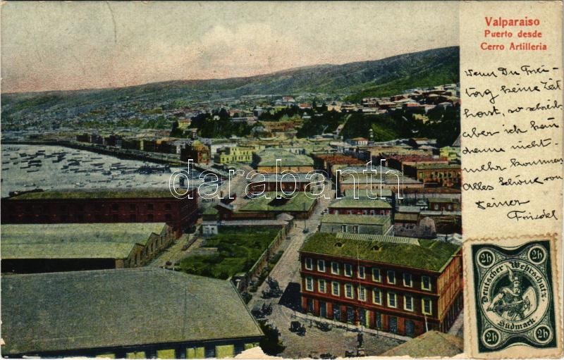 1906 Valparaíso, Puerto desde Cerro Artilleria