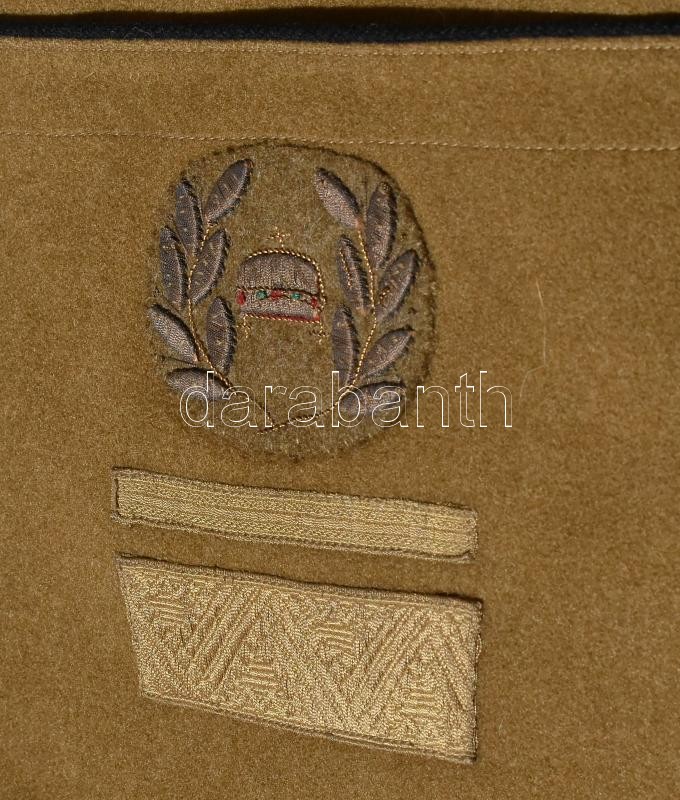 M. kir. honv. 1941M honvéd tábornoki köpeny, vezérőrnagyi rendfokozati jelzéssel, hozzá szörmegallér. Megkímélt, jó állapotban. / General's cloak - Image 3