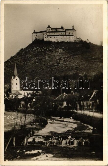 1939 Krasznahorkaváralja, Krásnohorské Podhradie; Krasznahorka vára. Gömöri kiadása / Hrad Krásna Horka / castle