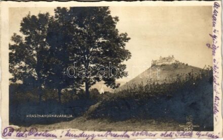 Krasznahorkaváralja, Krásnohorské Podhradie; Krasznahorka vára. Fuchs József kiadása / Hrad Krásna Horka / castle