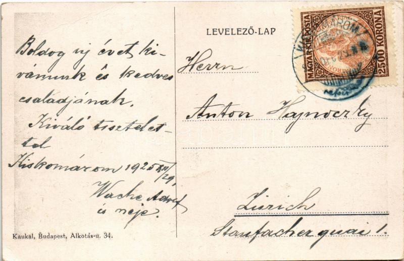 1925 Kiskomárom (Zalakomár), Római katolikus templom, utca, Skopál Lajos üzlete (EK) - Image 2