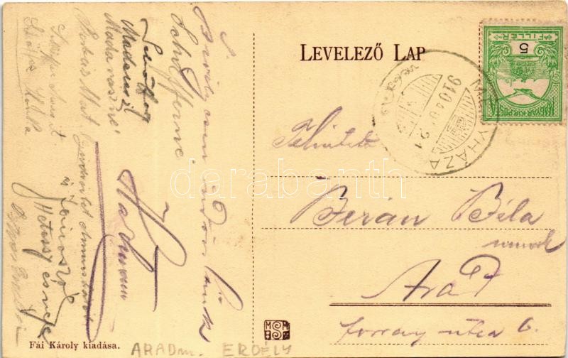 1910 Menyháza, Monyásza, Moneasa; Vasolvasztó telep. Fái Károly kiadása / colony of the iron works - Image 2