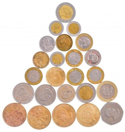 Kenya 1968-2010 1sch-50c (24xklf) T:2,2- patina Kenya 1968-2010 1 Schilling - 50 Cents (24xdiff) C:XF,VF patina