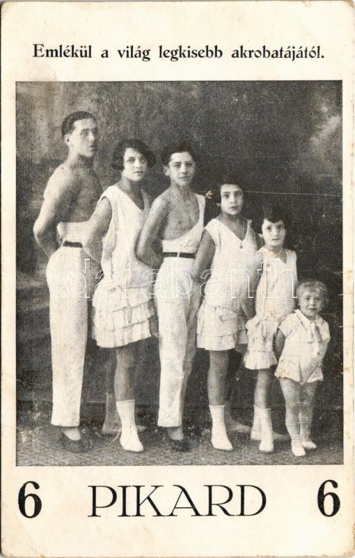 Pikard 6 - Emlékül a világ legkisebb akrobatájától, cirkuszi akrobaták / Hungarian circus acrobats (fl)