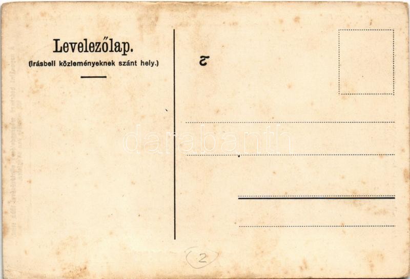 Konrád János Ausztria-Magyarország legnagyobb kiviteli üzlete, az első óragyár saját áruházai és műhelyei Brüxben, Csehországban. Szecessziós reklámlap / Hungarian clock shop in Most (Czech). Art Nouveau (fl) - Image 2