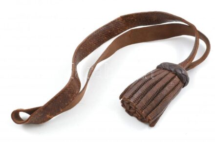 k.u.k. legénységi bőr kardbojt. Jó állapotban / Military private's leather sword knot